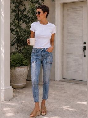 WHBM The Skimmer Ankle Jeans